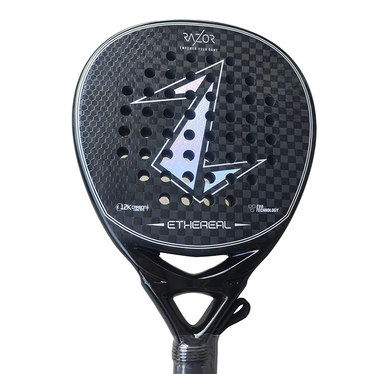 Padel Racket Carbon - Premium Carbon fiber material 12K padel
