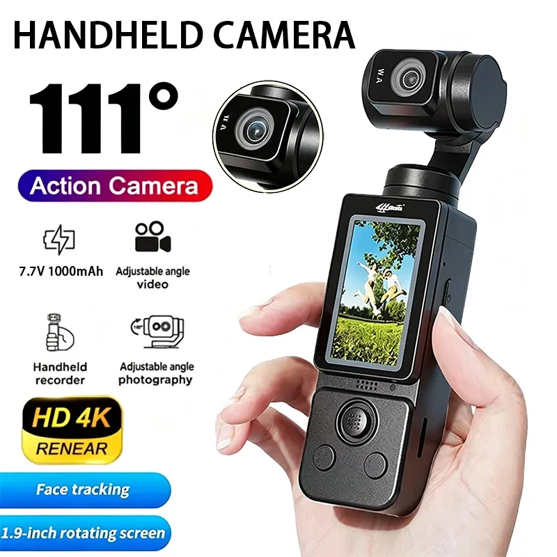X Sports Equipment - H877 4K Handheld Gimbal Camera HD