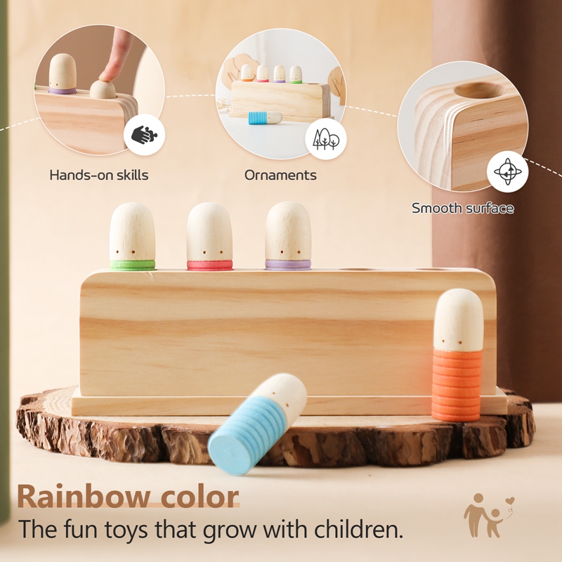Montessori Toys Baby Wooden Bo - Sports Equipment For Kindergarten 评论和价格