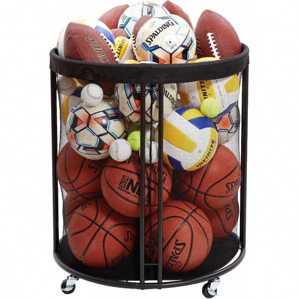 Heavy Duty Ball Storage Bin Ca - Sports Equipment Garage Storage 评论和价格