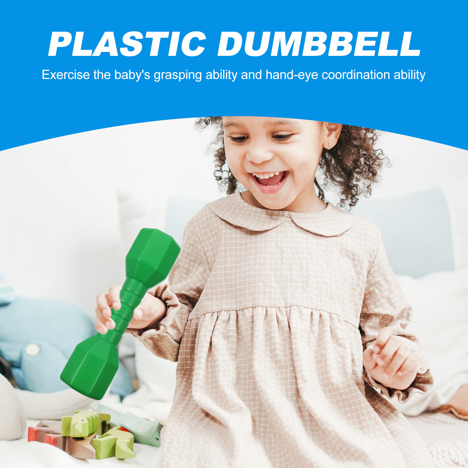 5Pcs Baby Hand Dumbbell Plasti - Sports Equipment For Kindergarten 评论和价格