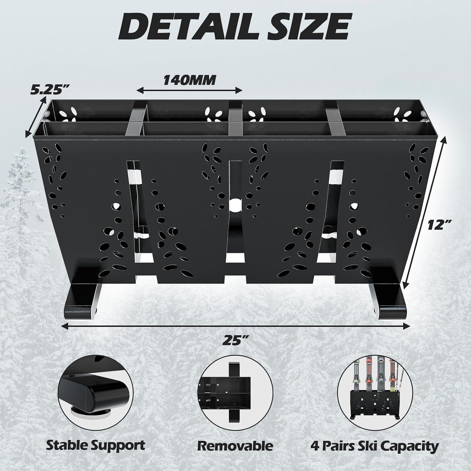 Heavy Duty Metal Ski Storage R - Sports Equipment Garage Storage 评论和价格