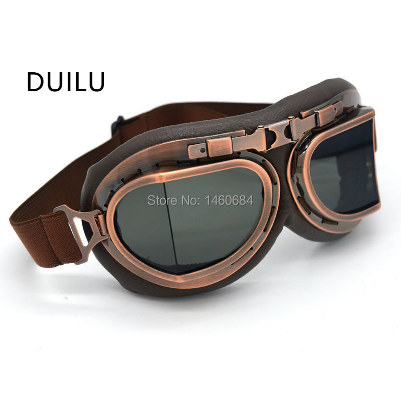 Retro Motorcycle Pilot Goggles - Sports Equipment In Flight 评论和价格
