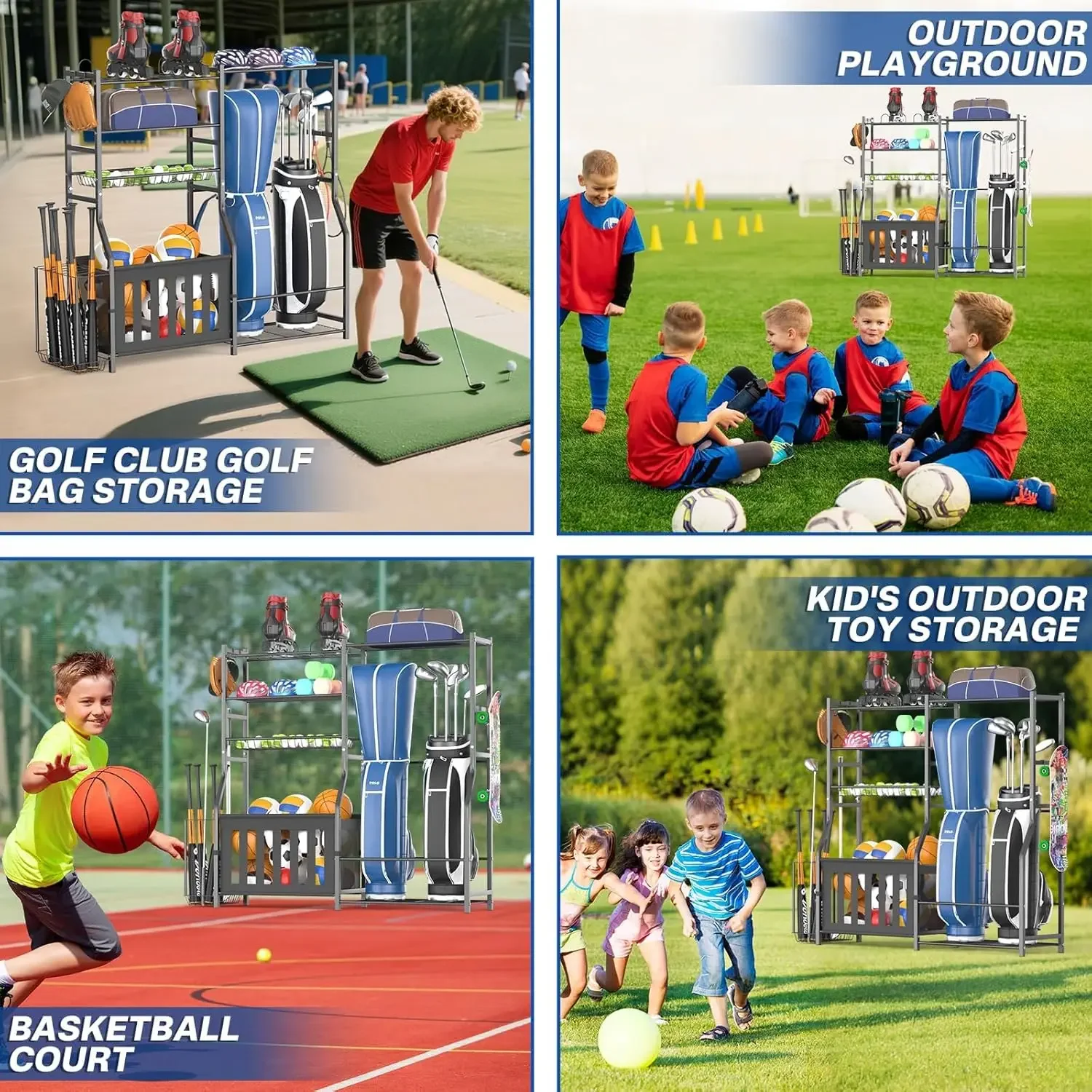 Heavy Duty Garage Sports Equip - Sports Equipment Garage Storage 评论和价格