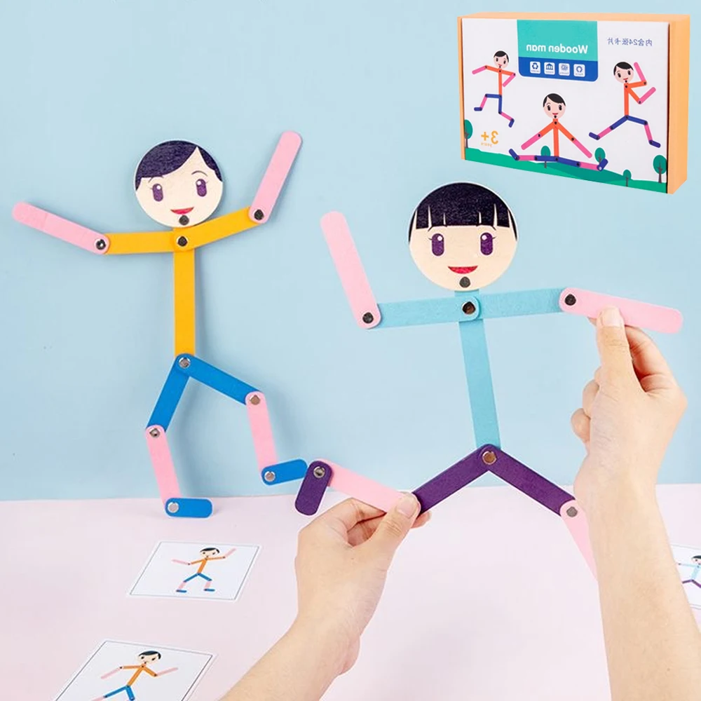 Sport Wooden Man Material DIY  - Sports Equipment For Kindergarten 评论和价格